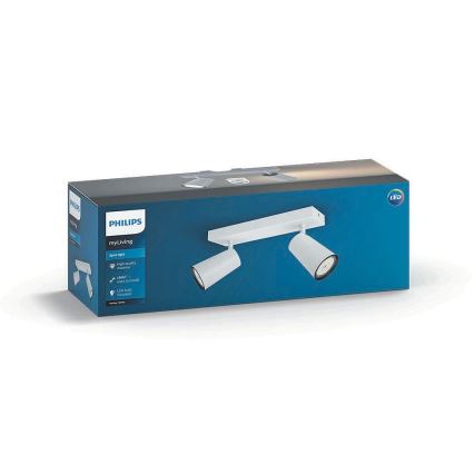 Philips - Spot svetilo 2xGU10/5,5W/230V