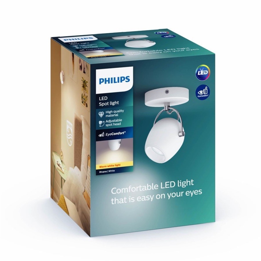 Philips 50611/31/P0 - LED spot svetiljka RIVANO LED/4,3W/230V
