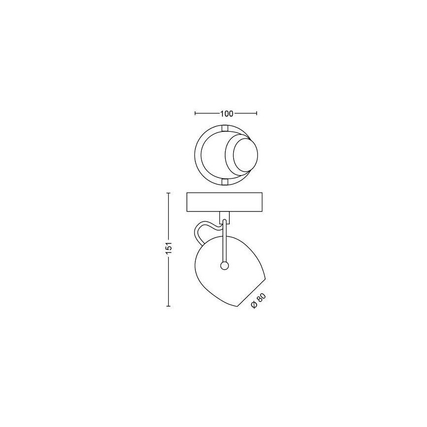 Philips 50611/31/P0 - LED spot svetiljka RIVANO LED/4,3W/230V