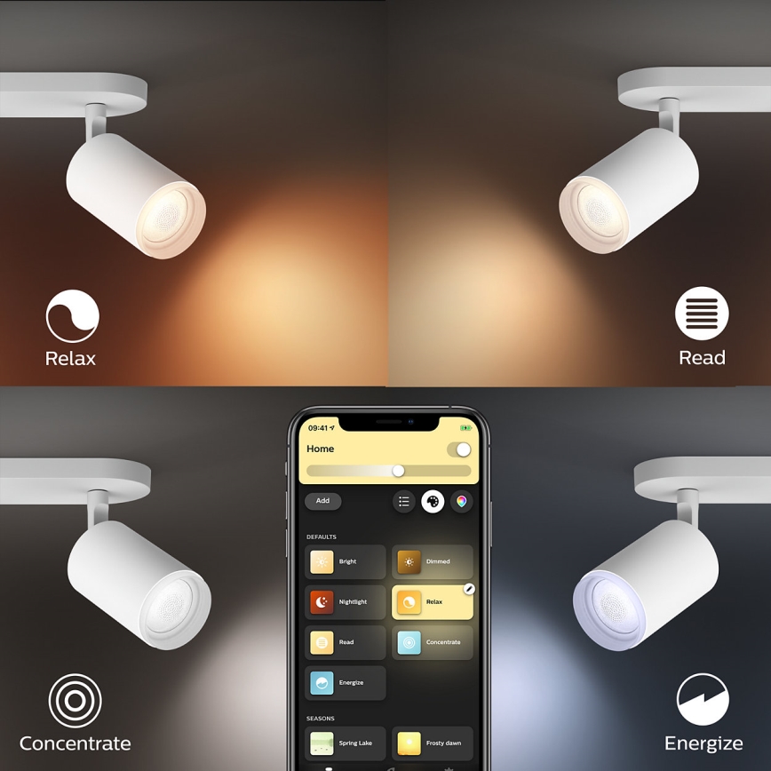 Philips - LED RGBW prigušiva ugradna spot svetiljka Hue FUGATO 1xGU10/5,7W/230V