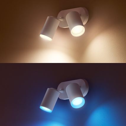 Philips - LED RGBW prigušiva spot svetiljka Hue FUGATO 2xGU10/5,7W/230V