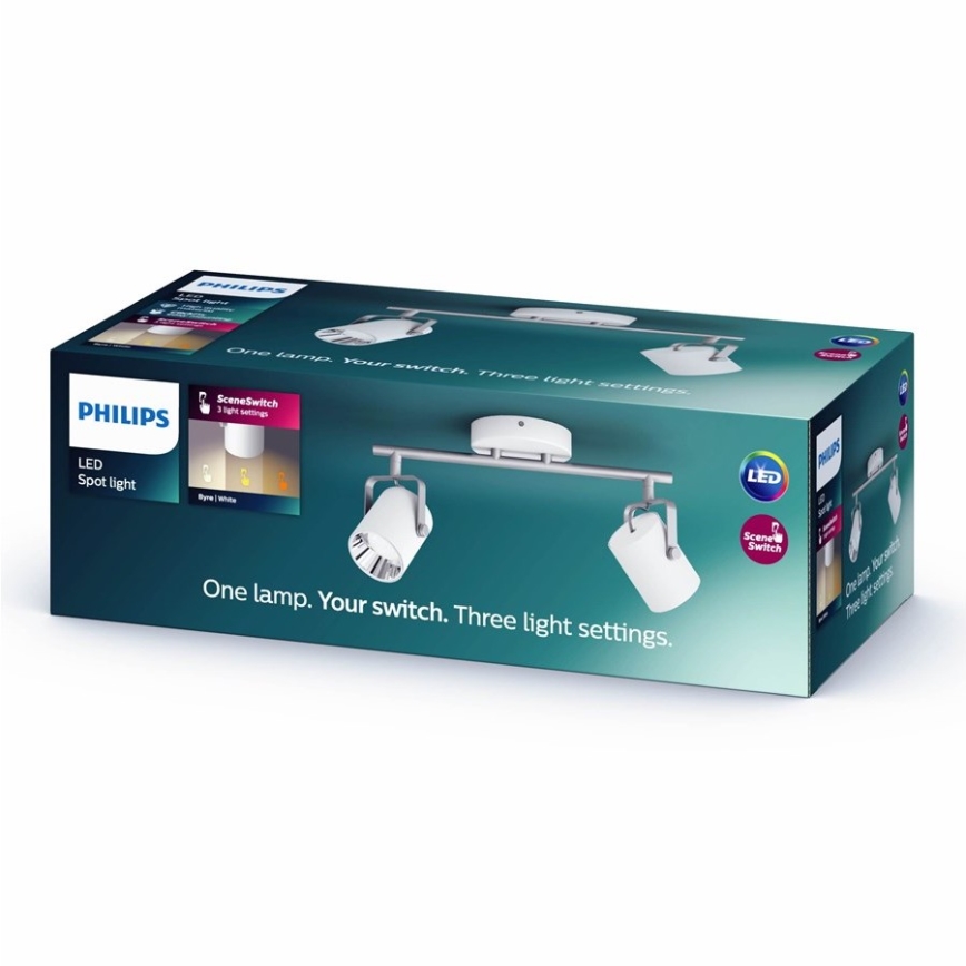 Philips - LED spot svetiljka 2xLED/4,3W/230V 2200/2500/2700K