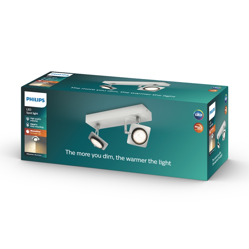 Philips 53192/48/P0 - LED spot svetlo MILLENNIUM 2xLED/4,5W/230V