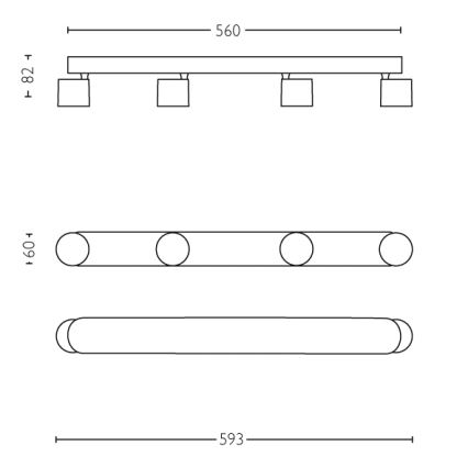 Philips - LED prigušiva spot svetiljka 4xLED/4,5W/230V
