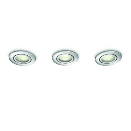Philips - Set od 3 ugradna svetla za kupatilo 3xGU10/35W/230V IP23