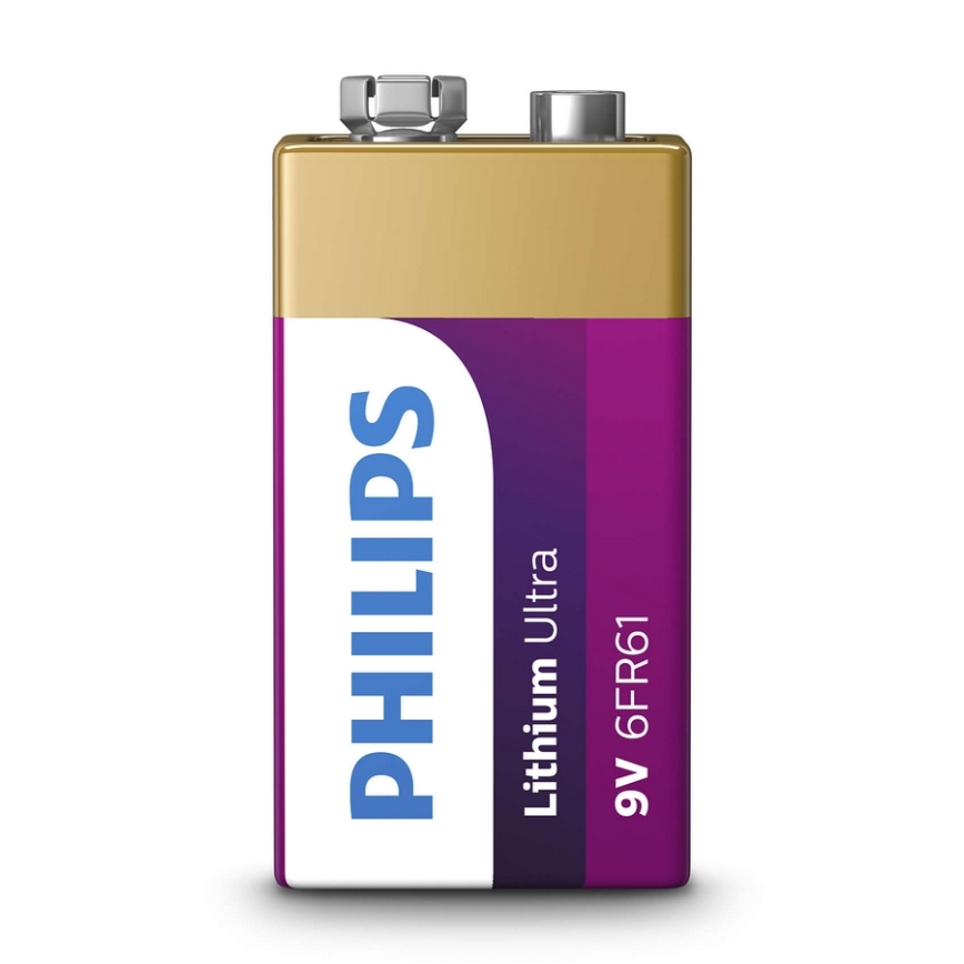 Philips 6FR61LB1A/10 - Litijumska baterija 6LR61 LITHIUM ULTRA 9V 600mAh