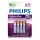 Philips FR03LB4A/10 - 4 kom litijumskih AAA baterija LITHIUM ULTRA 1,5V 800mAh