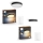 Philips - KOMPLET 1x LED prigušiva stropno svetlo Hue ENRAVE Ø 42,5 cm LED/33,5W/230V + 1x LED prigušiva stropno svetlo Hue Ø 26,1 cm LED/9,6W/230V + 2x daljinski upravljač