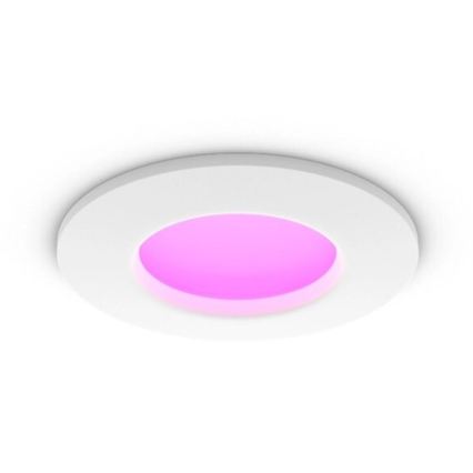 Philips - SET od 2 LED RGBW prigušiva ugradna stropna svetla za kupatilo Hue SLIM LED/8,3W/230V 2000-6500K bela IP44