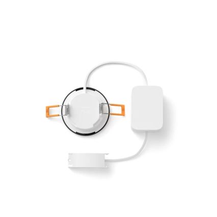 Philips - SET 2x LED RGBW prigušiva kupatilska ugradna plafonska svetiljka Hue SLIM LED/8,3W/230V 2000-6500K crna IP44