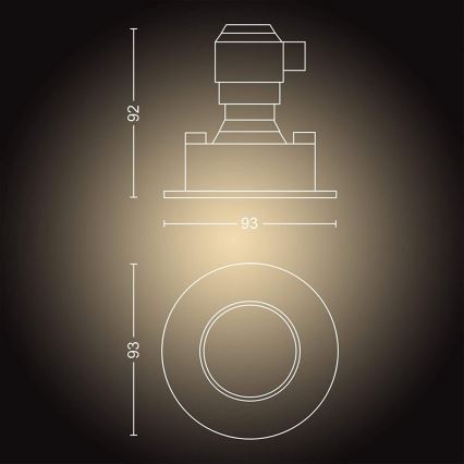 Philips - KOMPLET 3x LED prigušiva kupatilsko svetlo Hue ADORE 1xGU10/5W/230V IP44 + daljinski upravljač