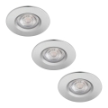 Philips - KOMPLET 3x LED prigušiva kupatilska svetiljka DIVE LED/5W/230V IP65