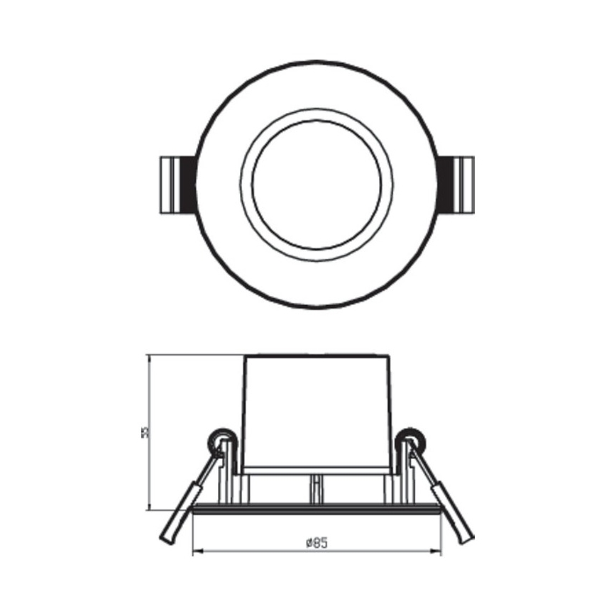 Philips - Komplet 3x LED prigušiva svetla za kupatilo DIVE LED/5,5W/230V IP65