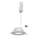 Philips - Komplet 3x LED prigušiva ugradna svetiljka CILANTRO LED/5W/230V 2700K crna