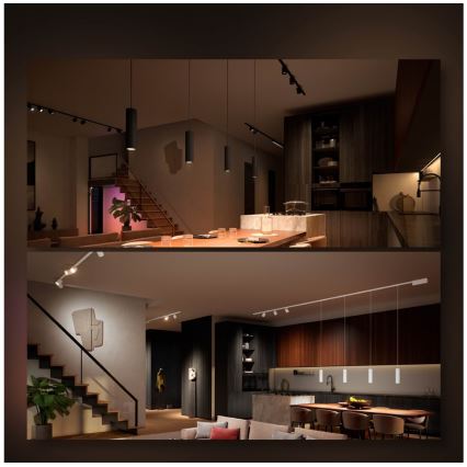 Philips - KOMPLET 3x LED RGB prigušiva luster na sajli za šinski sistem Hue PERIFO LED RGB/15,6W/230V 2000-6500K