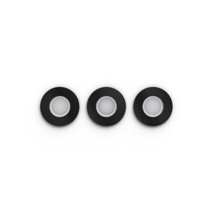 Philips - Set od 3 LED RGBW prigušiva ugradna kupatilska svetiljka Hue XAMENTO 1xGU10/4,2W/230V 2000-6500K IP44