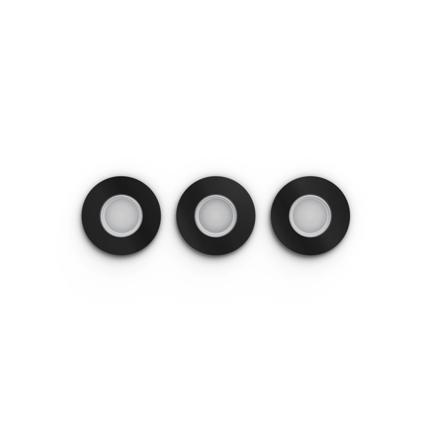 Philips - Set od 3 LED RGBW prigušiva ugradna kupatilska svetiljka Hue XAMENTO 1xGU10/4,2W/230V 2000-6500K IP44