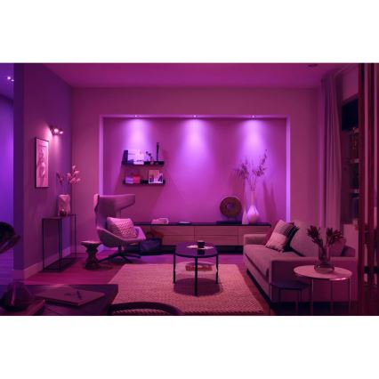 Philips - Komplet 3x LED RGBW prigušiva ugradna svetla Hue CENTURA 1xGU10/4,2W/230V 2000-6500K
