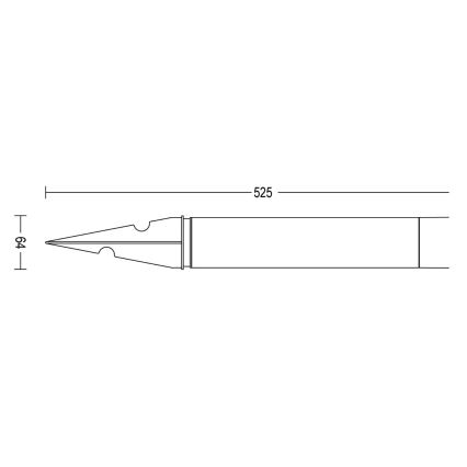 Philips - Komplet 3x LED spoljna svetiljka PUREX LED/1,5W/24/230V IP44