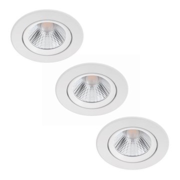 Philips - Komplet 3x prigušiva ugradna stropna LED svetiljka LED/5W/230V 2700K