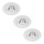 Philips - Komplet 3x prigušiva ugradna stropna LED svetiljka LED/5W/230V 2700K