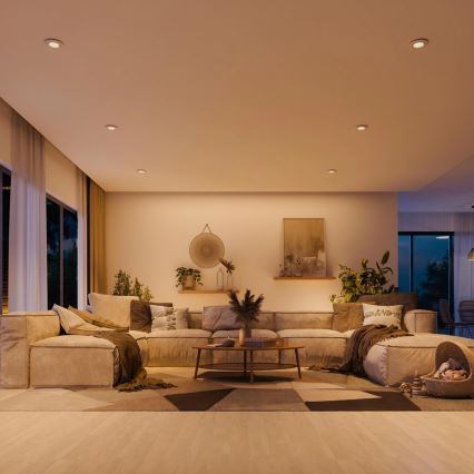 Philips - KOMPLET 3x ugradna plafonska svetiljka PERIDOT 1xGU10/7W/230V bela