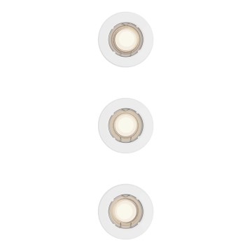 Philips - Komplet 3x ugradnih svetiljki PERIDOT 1xGU10/7W/230V bela