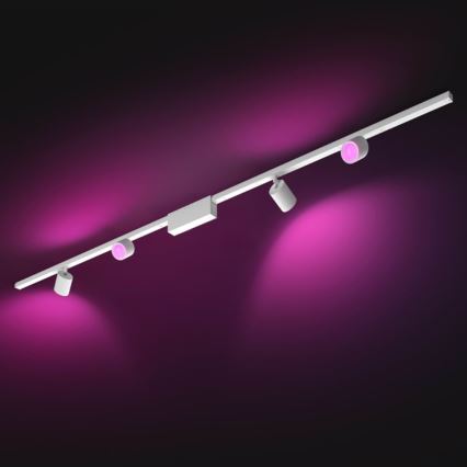 Philips - Komplet od 4 prigušiva LED RGB spot svetla za šinski sistem Hue PERIFO LED RGB/20,8W/230V 2000-6500K