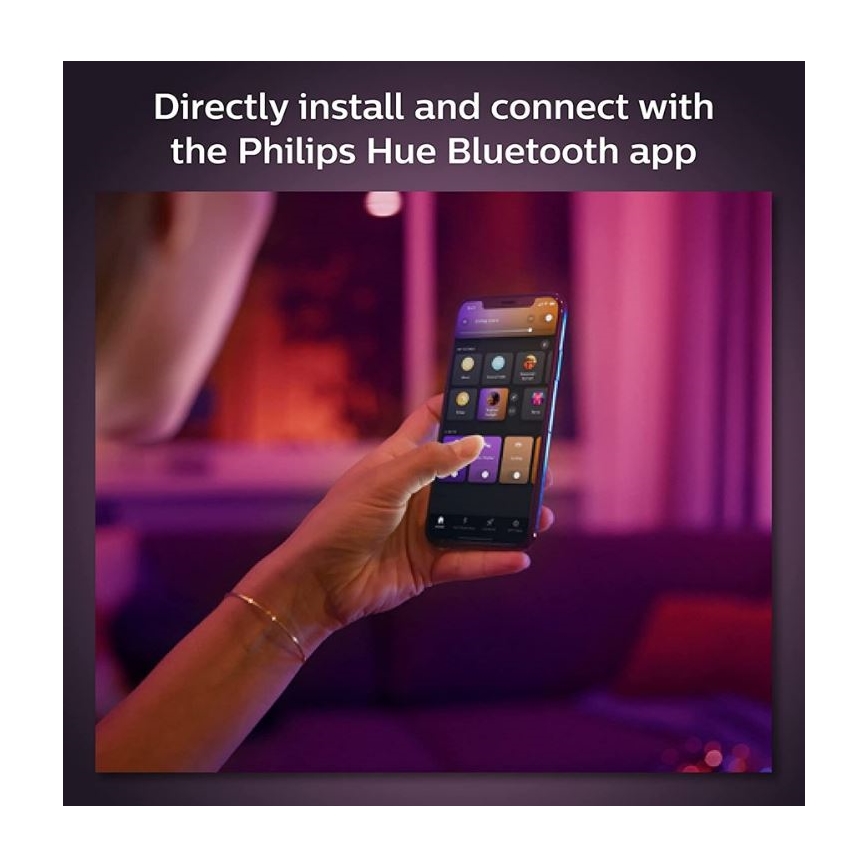 Philips - Komplet od 4 prigušiva LED RGB spot svetla za šinski sistem Hue PERIFO LED RGB/20,8W/230V 2000-6500K