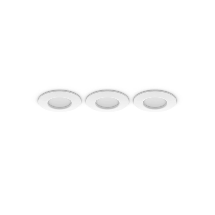 Philips - SET 3x LED RGBW prigušiva kupatilska ugradna svetla Hue SLIM LED/8,3W/230V IP44 2000-6500K