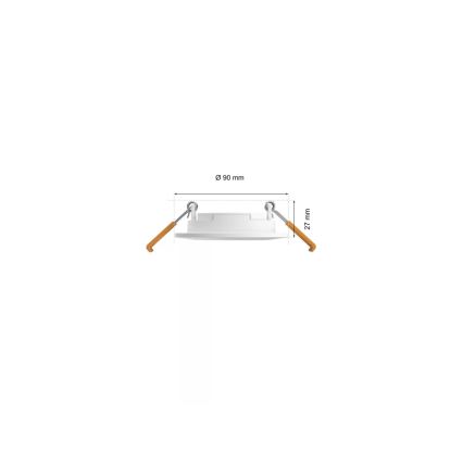 Philips - SET 3x LED RGBW prigušiva kupatilska ugradna svetla Hue SLIM LED/8,3W/230V IP44 2000-6500K