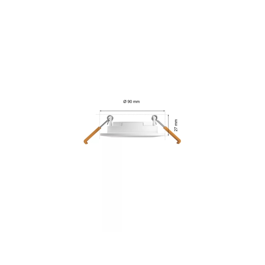 Philips - SET 3x LED RGBW prigušiva kupatilska ugradna svetla Hue SLIM LED/8,3W/230V IP44 2000-6500K