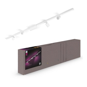 Philips - Komplet od 4 prigušiva LED RGB spot svetla za šinski sistem Hue PERIFO LED RGB/20,8W/230V 2000-6500K