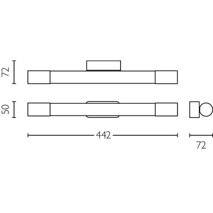 Philips - Kupatilsko osvetljenje za ogledalo ROVER LED/5W/230V IP44 mesing