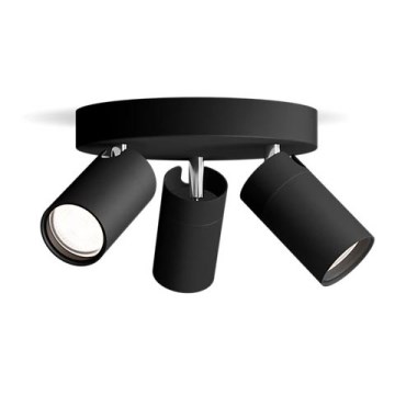 Philips - Kupatilsko spot svetlo IDRIS 3xGU10/5W/230V IP44 crna