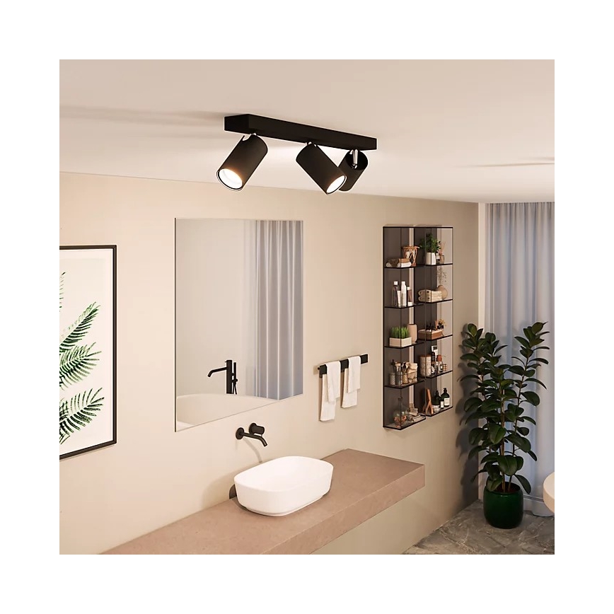 Philips - Kupatilsko spot svetlo IDRIS 3xGU10/5W/230V IP44 crno