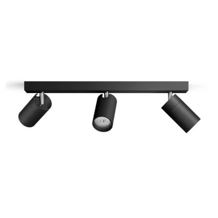 Philips - Kupatilsko spot svetlo IDRIS 3xGU10/5W/230V IP44 crno