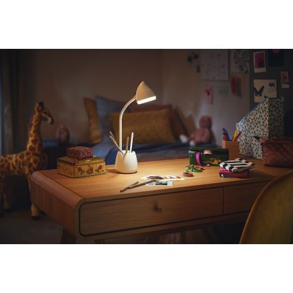Philips - LED prigušiva dodirna stona lampa HAT LED/4,5W/5V 1800 mAh 3000/4000/5700K CRI 90