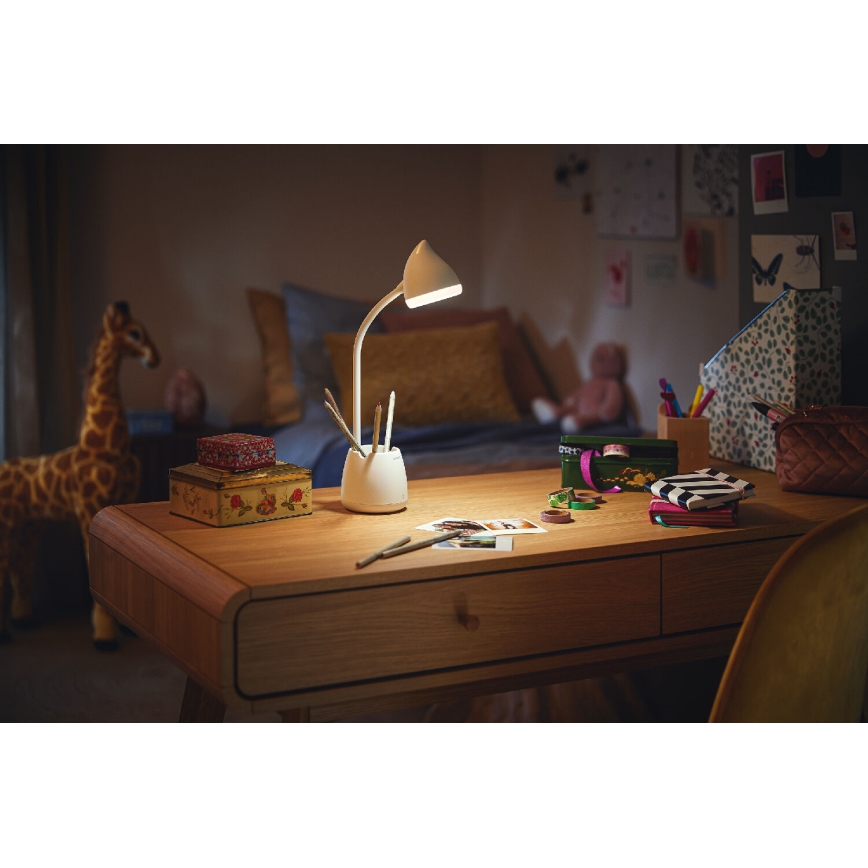 Philips - LED prigušiva dodirna stona lampa HAT LED/4,5W/5V 1800 mAh 3000/4000/5700K CRI 90