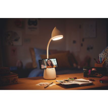 Philips - LED prigušiva dodirna stona lampa HAT LED/4,5W/5V 1800 mAh 3000/4000/5700K CRI 90