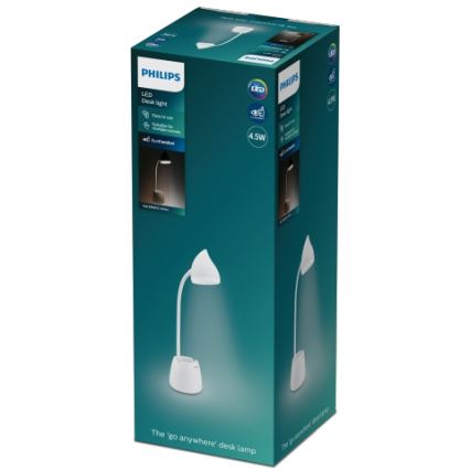 Philips - LED prigušiva dodirna stona lampa HAT LED/4,5W/5V 1800 mAh 3000/4000/5700K CRI 90