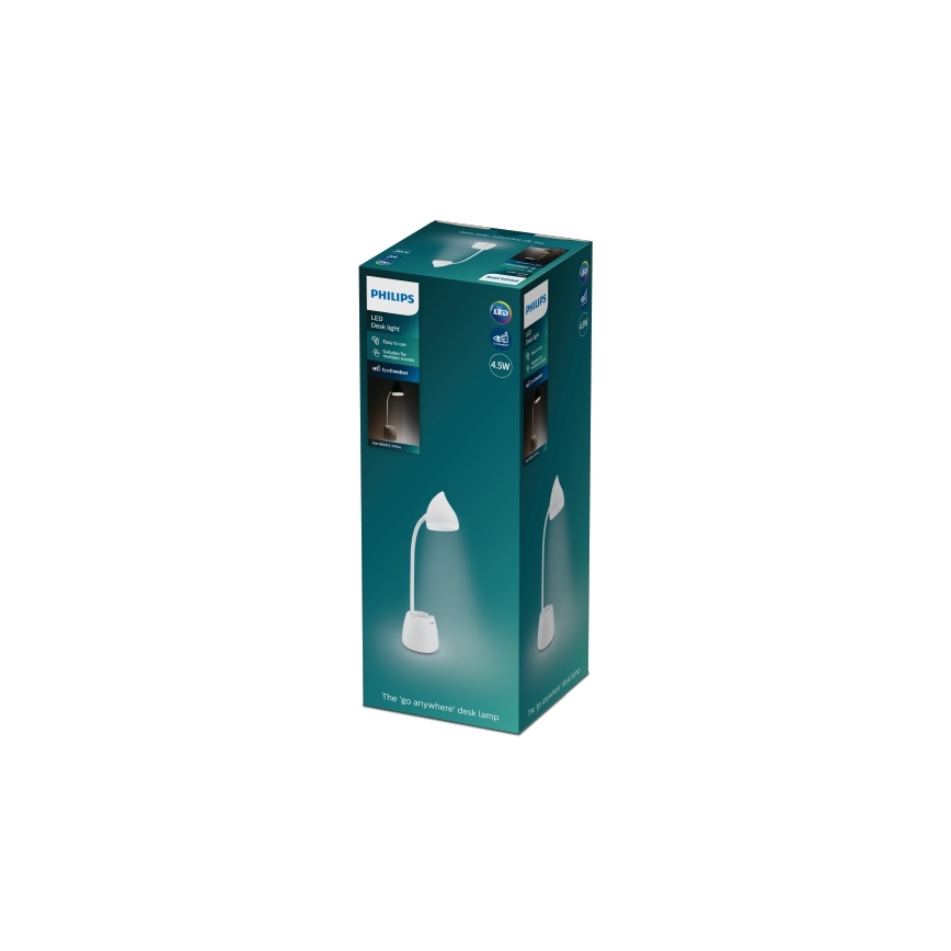 Philips - LED prigušiva dodirna stona lampa HAT LED/4,5W/5V 1800 mAh 3000/4000/5700K CRI 90