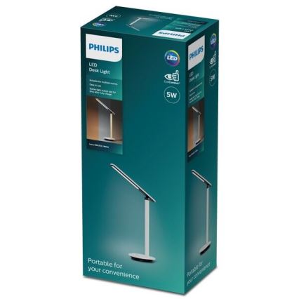Philips - LED prigušiva dodirna stona lampa IVORY LED/5W/5V 3000 mAh 2700/3600/5000K CRI 90