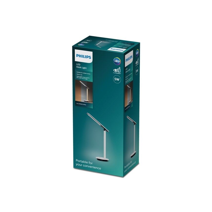 Philips - LED prigušiva dodirna stona lampa IVORY LED/5W/5V 3000 mAh 2700/3600/5000K CRI 90