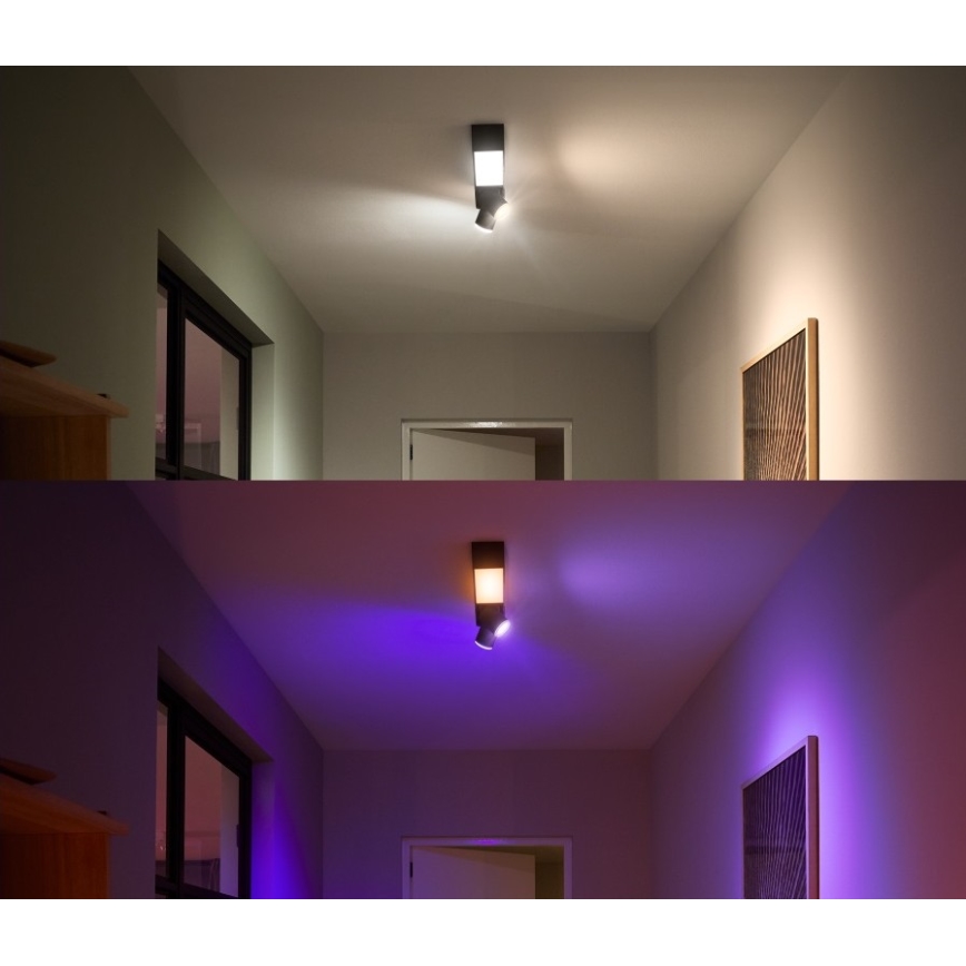 Philips - LED RGBW prigušiva spot svetiljka Hue CENTRIS LED/11W/230V + 2xGU10/5,7W