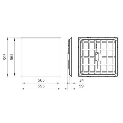 Philips - LED panel za spušteni plafon LED/34W/230V 4000K UGR22 IP40