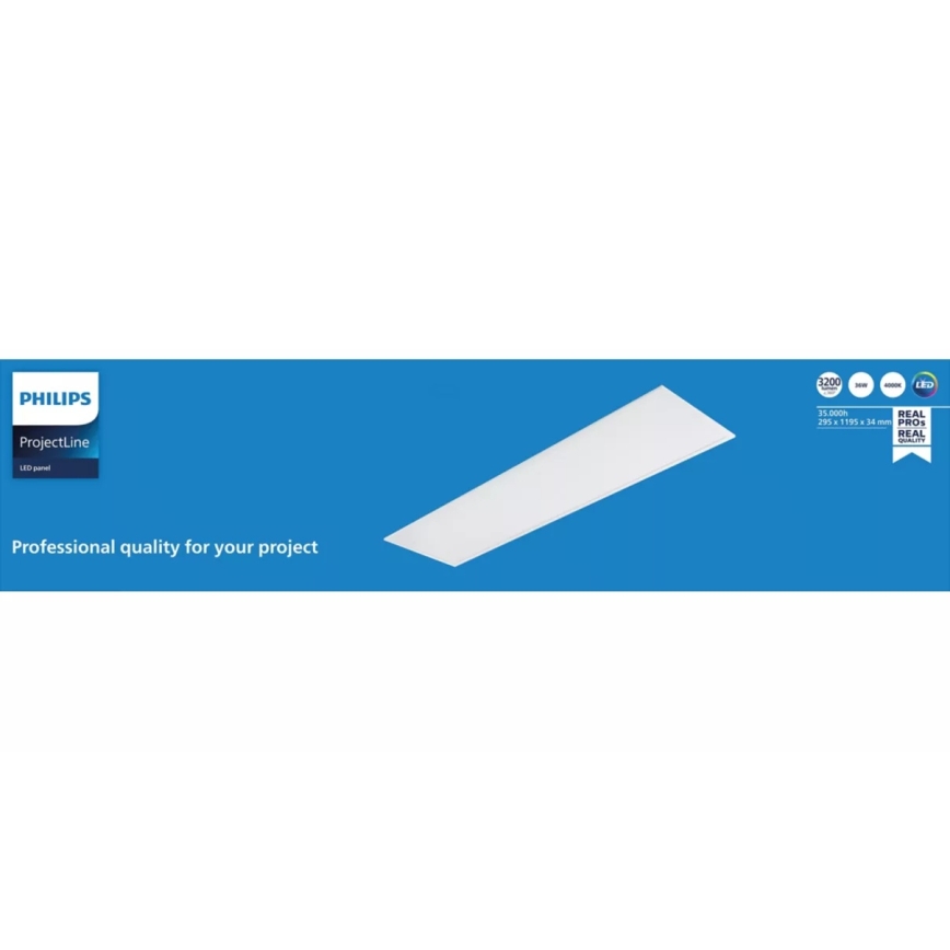 Philips - LED panel za spušteni plafon PROJECTLINE LED/36W/230V UGR19 4000K 119x29,5 cm