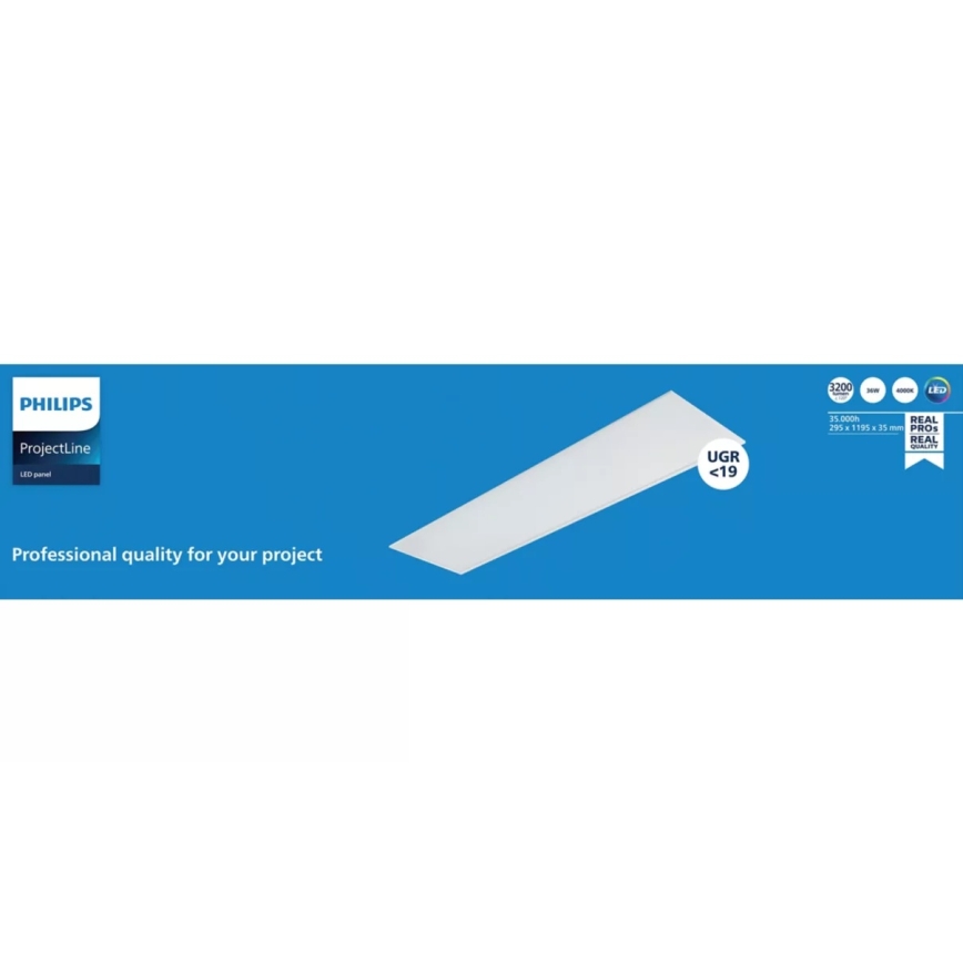 Philips - LED panel za spušteni plafon PROJECTLINE LED/36W/230V 4000K 119x29,5 cm