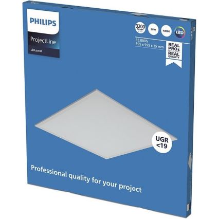 Philips - LED panel za spušteni plafon PROJECTLINE LED/36W/230V 59,5x59,5 cm
