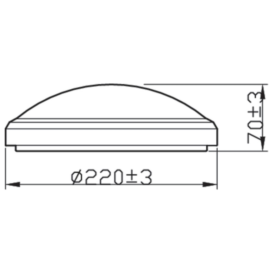 Philips - LED plafonska svetiljka za kupatilo DORIS LED/6W/230V 2700K IP54